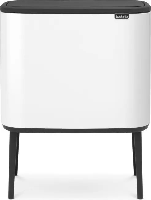 Cestino per la spazzatura in acciaio bianco touch 36 l Bo Touch Bin – Brabantia