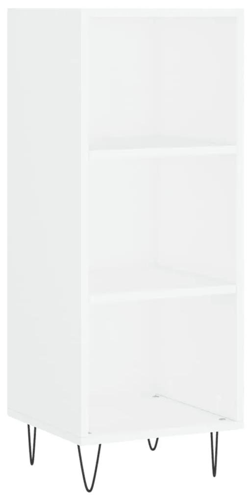Credenza bianca 34,5x32,5x180 cm in legno multistrato