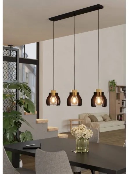 Eglo 43925 - Lampadario a sospensione con filo STILLINGTON 3xE27/40W/230V