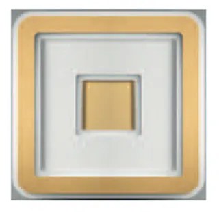 Plafoniera Contemporanea Halò Metallo Oro Opaco Led 46W