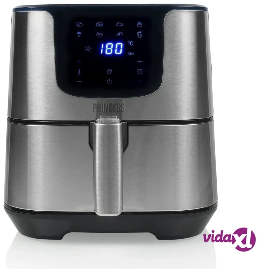 Princess Aerofriggitrice Digitale Deluxe XXL 5,5 L 1700 W Nera Argento