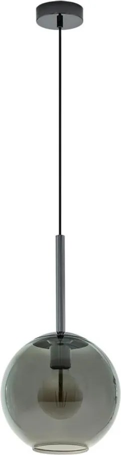 Eglo 97633 - Lampada a sospensione con cavo TINDARI 1xE27/60W/230V nero fumé