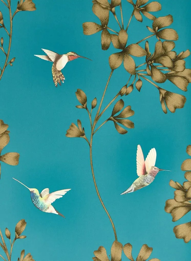Harlequin Tapete Amazilia - Teal/ Gold