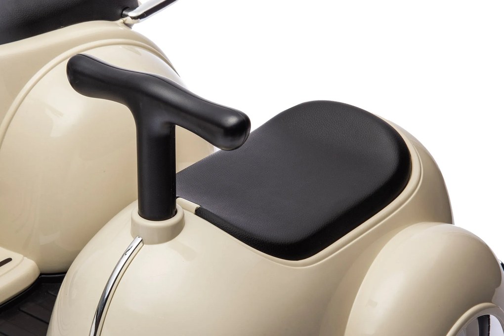Piaggio Vespa con Sidecar Small Elettrica 6V per Bambini Crema...