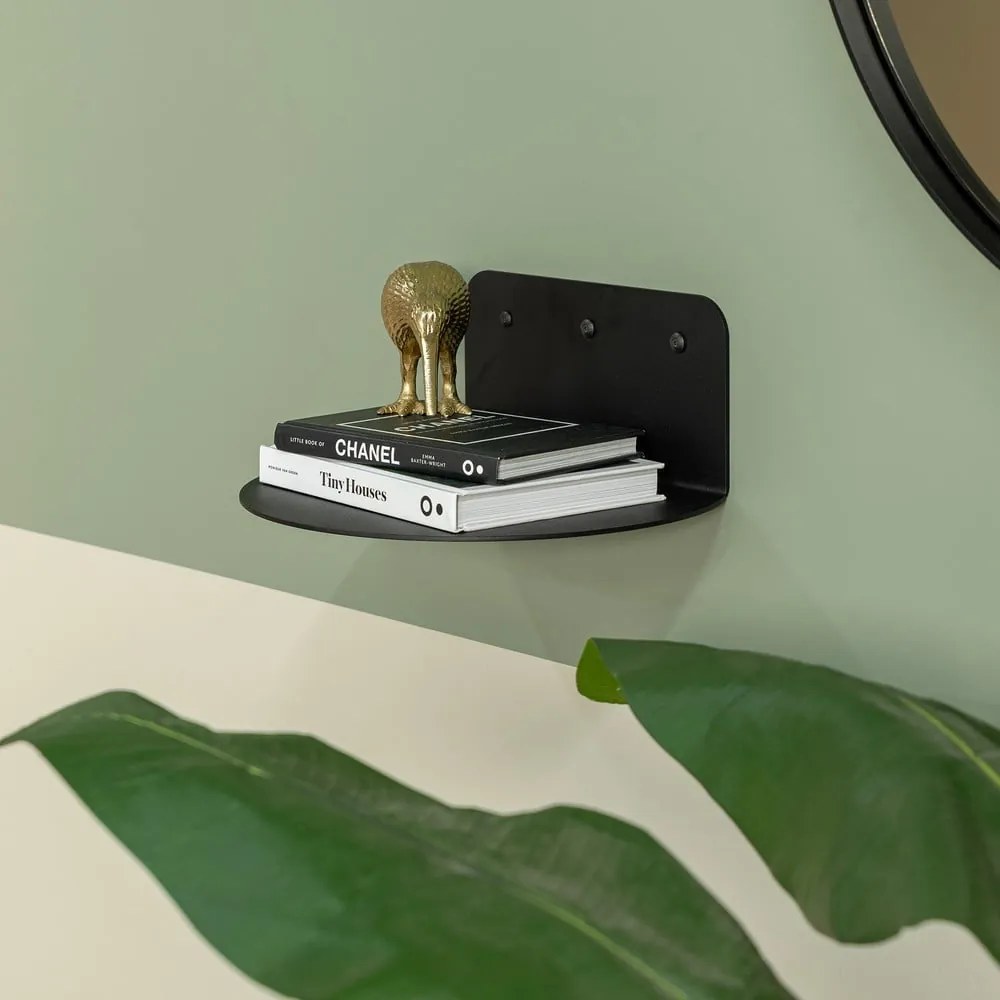 Mensola nera in metallo 30 cm Flex – Spinder Design