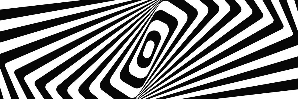 Stampa su tela – Illusione in bianco e nero