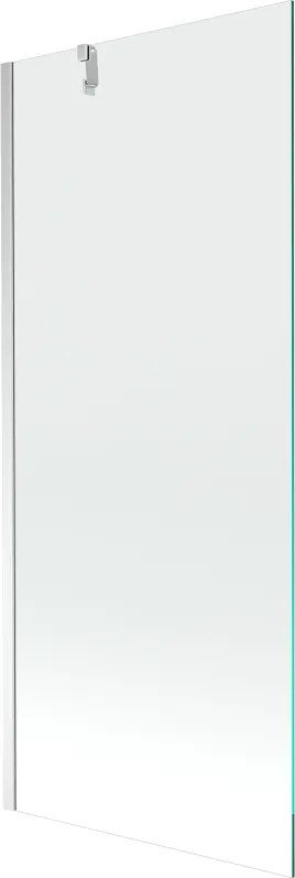 Mexen Next paratia da vasca a 1 anta 80 x 150 cm, trasparente, cromo - 895-080-000-00-00-01
