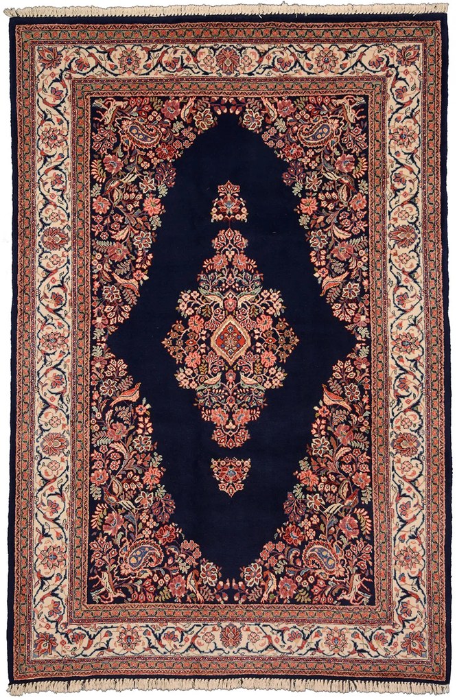 Sarouk Tappeto 290x190 Rosa (Iran) Annodato A Mano