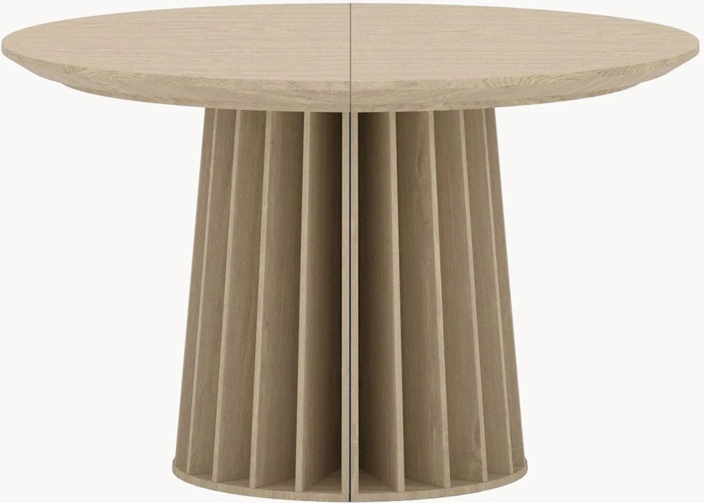 Tavolo rotondo allungabile effetto legno Dope, Ø 120-210 cm