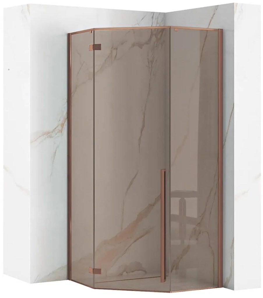 Cabina doccia DIAMOND 90x90 COPPER BRUSH