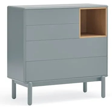 Cassettiera bassa blu-grigio 90x90 cm Corvo - Teulat