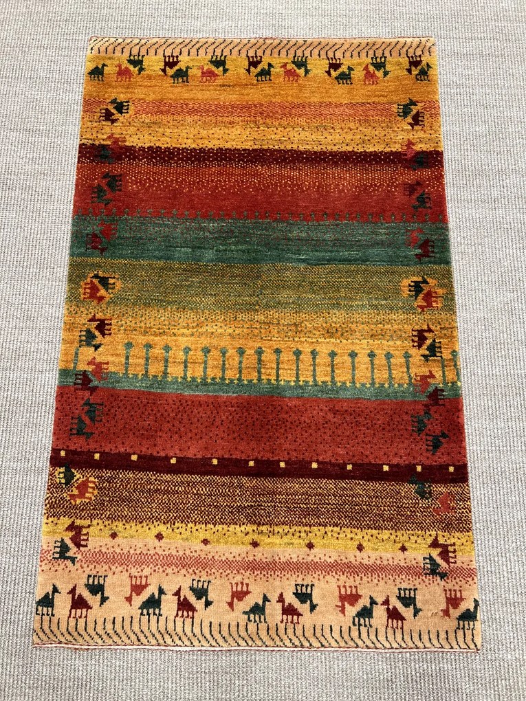 Loribaft Tappeto persiano 80 x 130 Giallo (Iran) Annodato A Mano