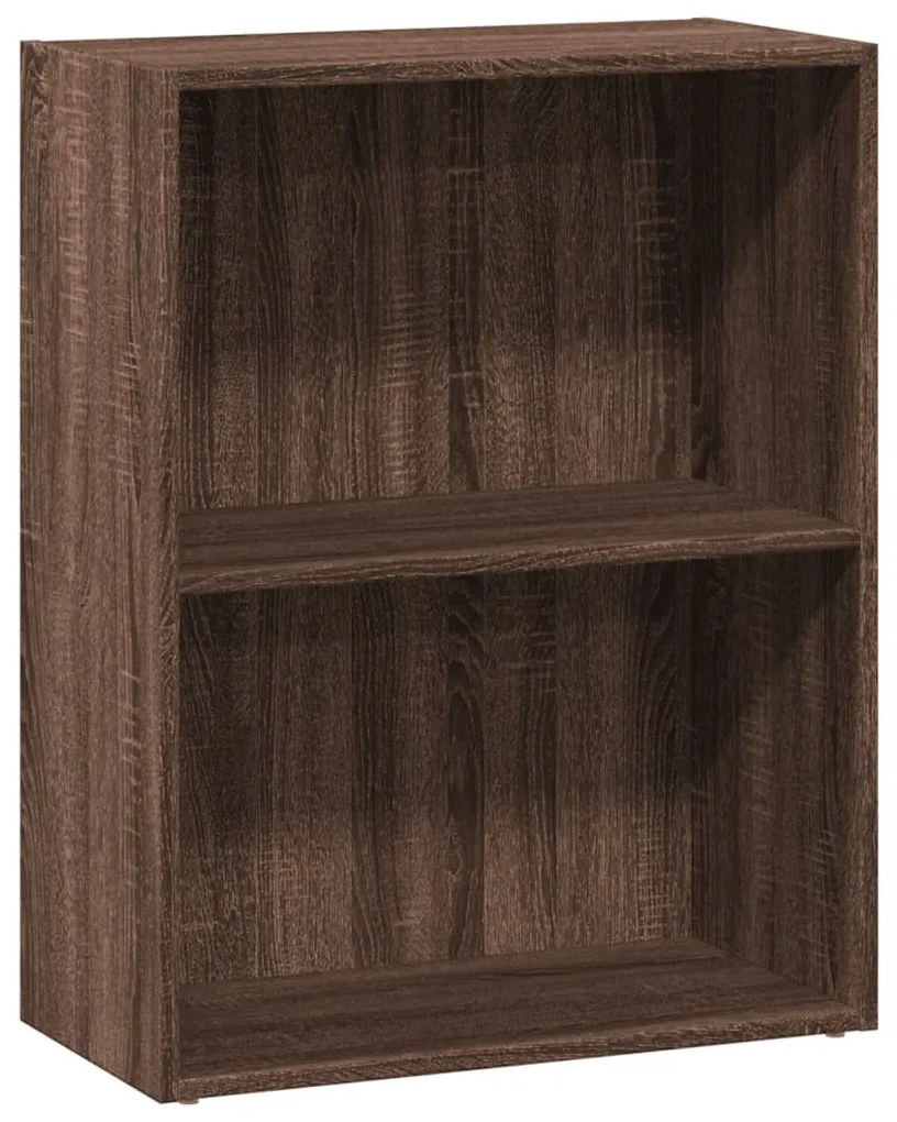 Libreria rovere marrone 60x30x77 cm in legno multistrato