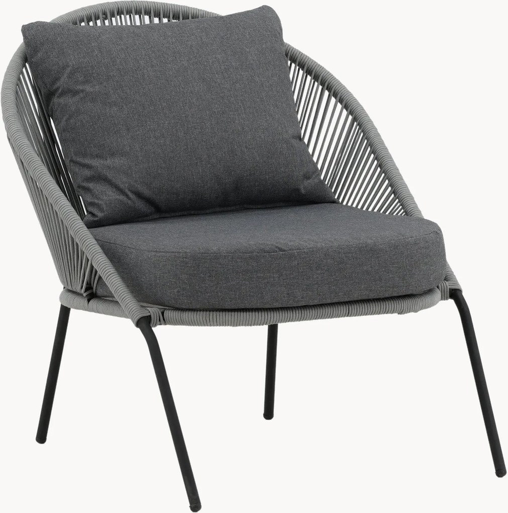 Set di 2 poltrone da giardino impilabili Lindos