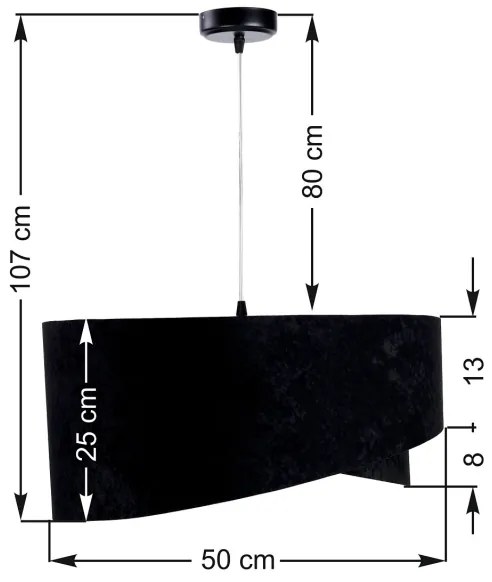 Lampadario a sospensione con filo GALAXY 1xE27/60W/230V