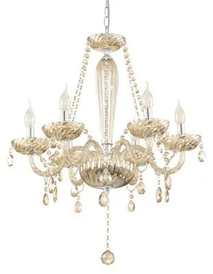 Lampadario Neoclassico Basilano beige 6x E14 Ø72cm EGLO
