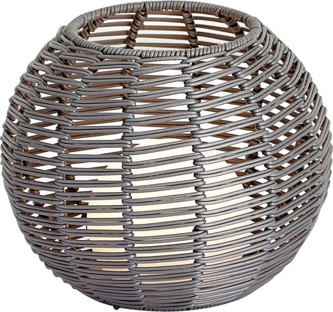 Lampada da tavolo da esterno grigio scuro 25 cm con LED ricaricabile con USB-C IP44 - Oli
