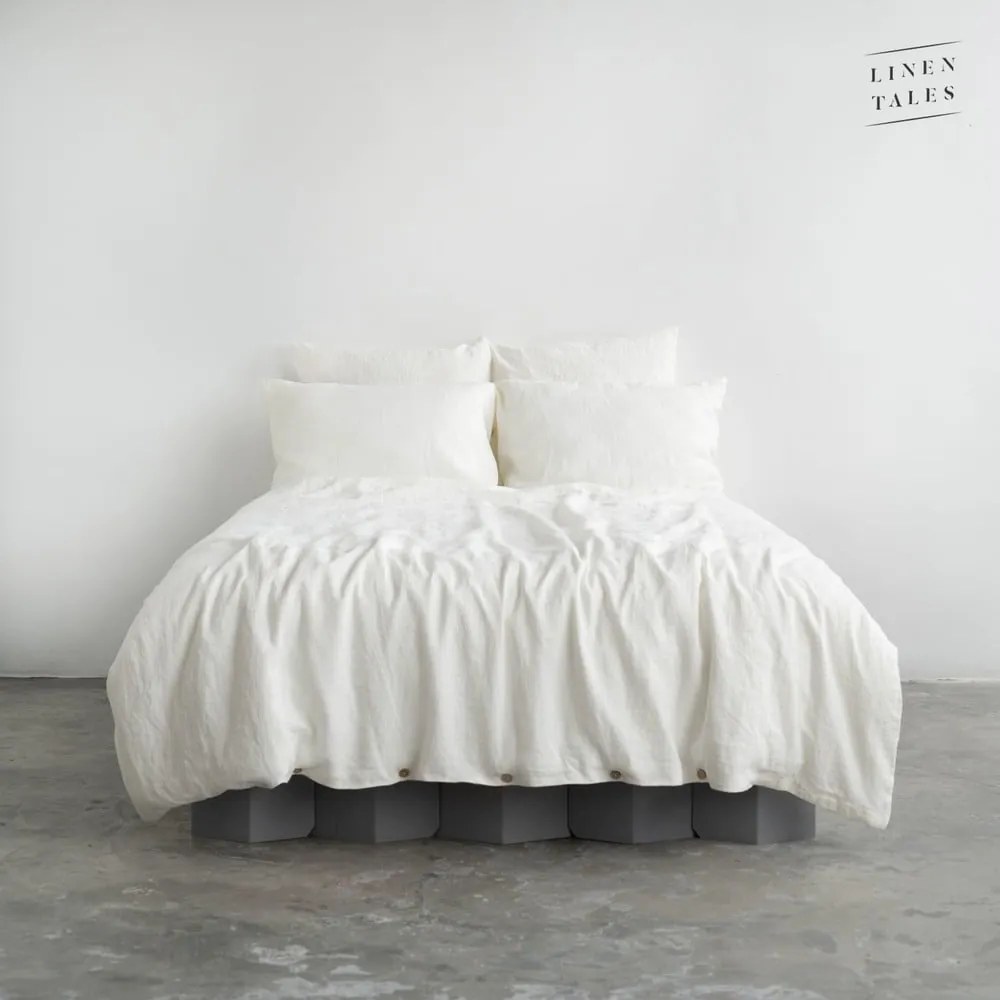 Biancheria da letto bianca 200x140 cm White - Linen Tales
