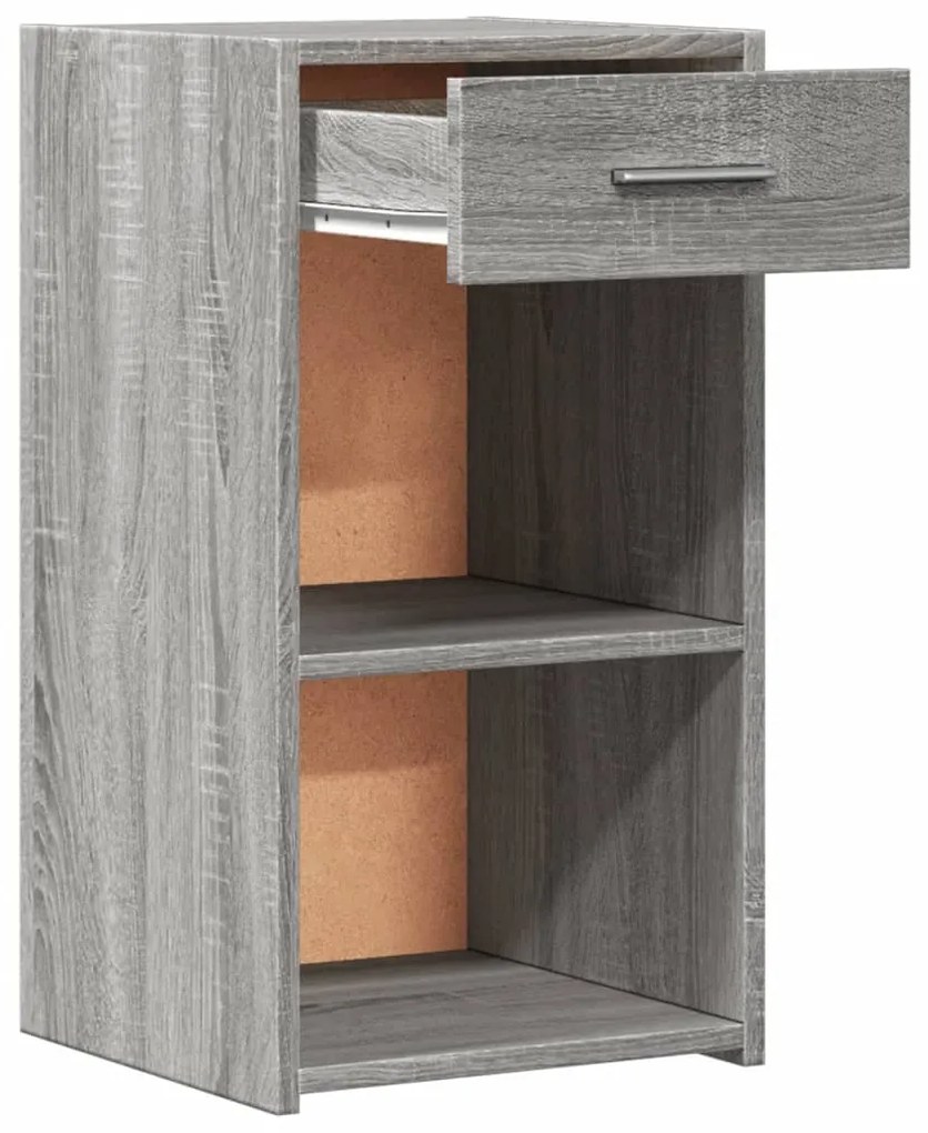 Comodini 2 pz grigio sonoma 35x34x65 cm in legno multistrato