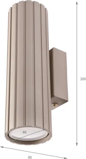 Brilagi - Lampada da parete CRISPINA 2xGU10/10W/230V 20 cm beige