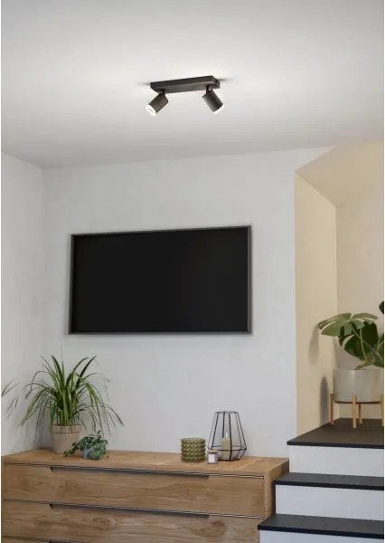 Eglo 901941 - Faretto dimmerabile LED RGBW MELITELLO-Z 2x LED/3,7W/230V nero