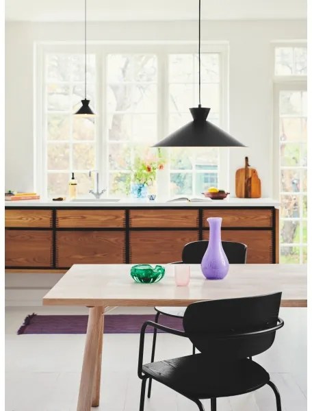 Nordlux - Lampadario a sospensione con filo DIAL 1xE27/40W/230V diametro 45 cm nero