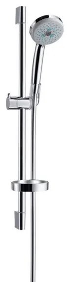 Doccetta con flessibile doccia e barra di scorrimento HANSGROHE Croma 100 in abs cromo anticalcare 3 getti
