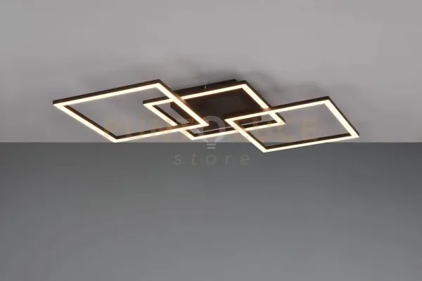 Trail plafoniera/applique led 31w 3550lm, 4000  nera orientabile l....
