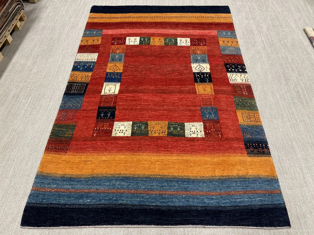 Gashguli Tappeto 230x340 Rosso (Iran) Annodato A Mano