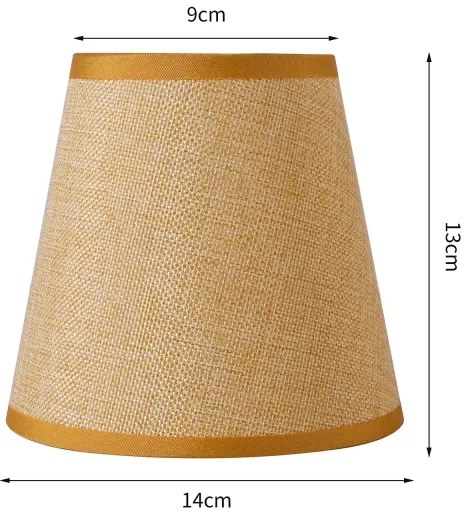 Brilagi - Paralume universale NUBILA E27 13x9 cm marrone chiaro