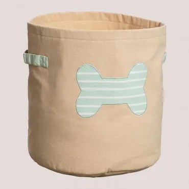 Cesto Portaoggetti Per Animali Domestici In Cotone Cody Verde Ambrosía - Sklum