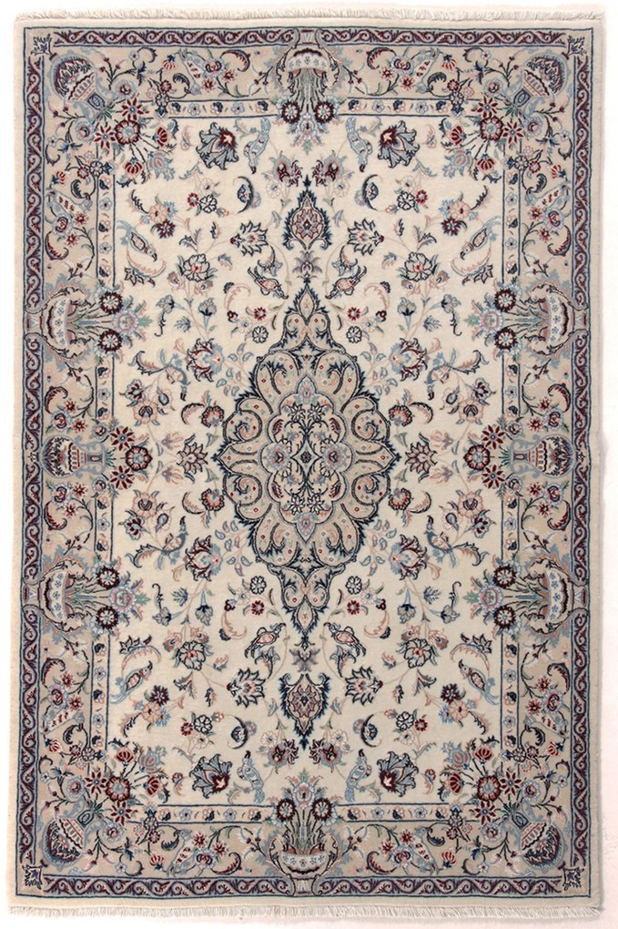 Isfahan Tappeto 110 x 160 (Iran) Annodato A Mano
