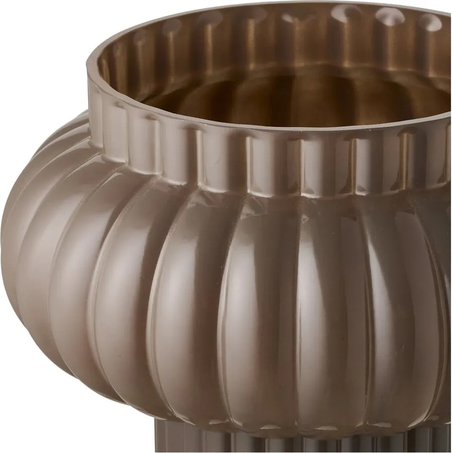 Vaso marrone in vetro (altezza totale 27 cm) Celia – House Nordic