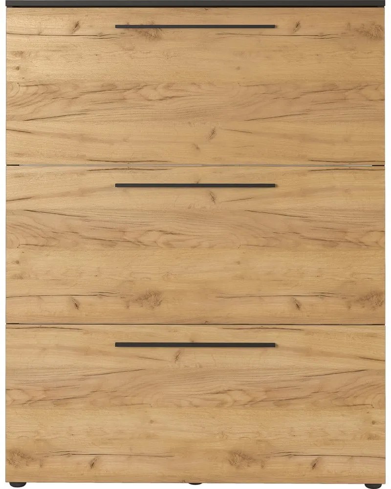 Scarpiera a battente grigio scuro in rovere Wildomar - Germania