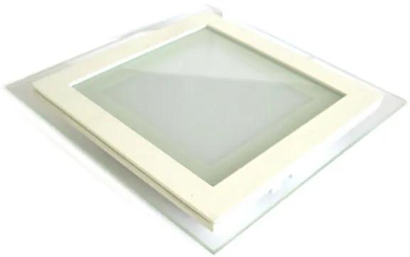 Faretto Led Da Incasso Quadrato 18W Bianco Freddo Con Vetro Stile Moderno Illuminazione Bagno Soggiorno SKU-4745