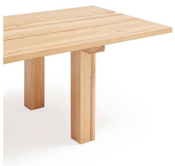 Tavolo da pranzo con piano in legno di pino 100x260 cm Banda - Teulat