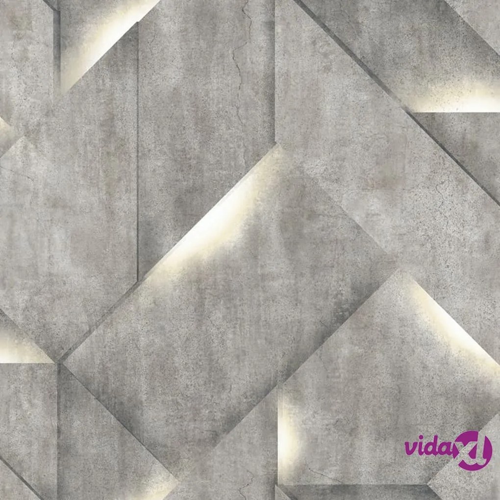 DUTCH WALLCOVERINGS Carta da Parati Onyx Grigio Scuro