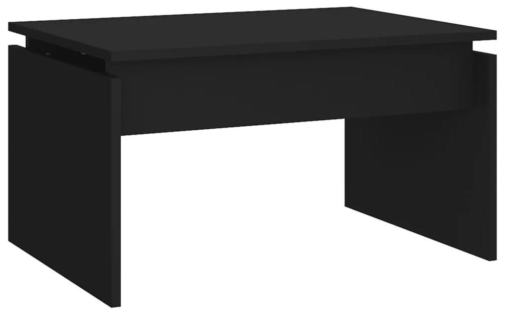 Tavolino da salotto nero 68x50x38 cm in truciolato