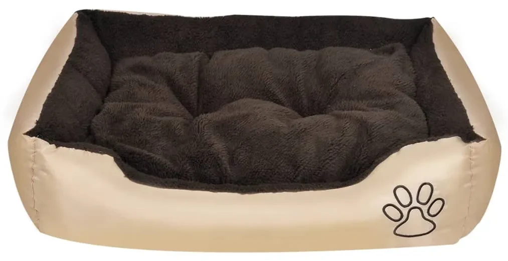 Letto caldo per cani con cuscino imbottito m