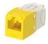 PRESA MINICOM RJ45U CAT.6 GIALLO