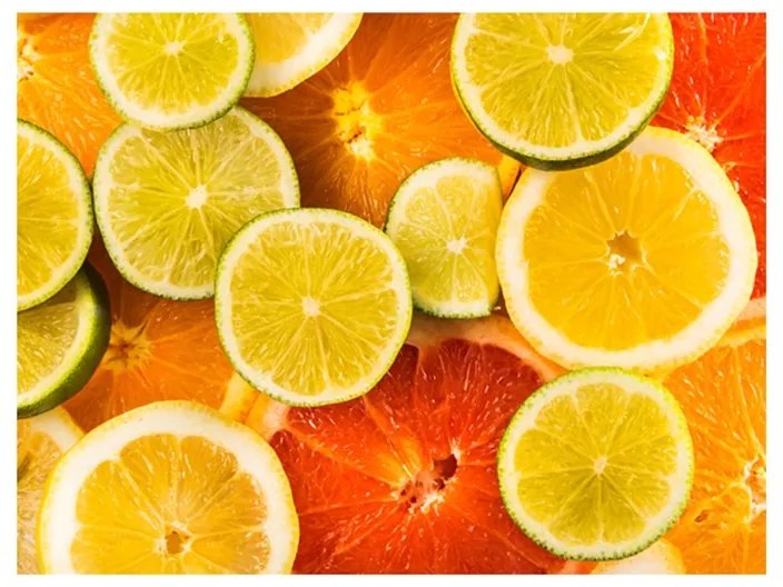 Fotomurale  Citrus fruits  Colore Arancione, Dimensioni e Misure 200x154