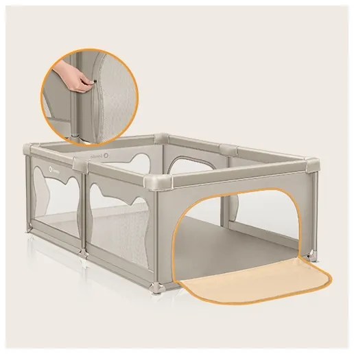 Lionelo - Recinto gioco WILLOW beige