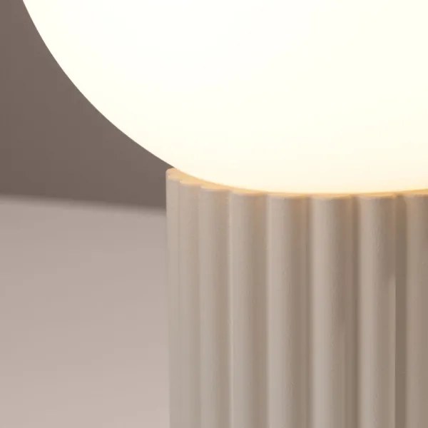 Sollux SL.1721 - Lampada da tavolo HALO 1xG9/8W/230V diametro 12 cm color crema