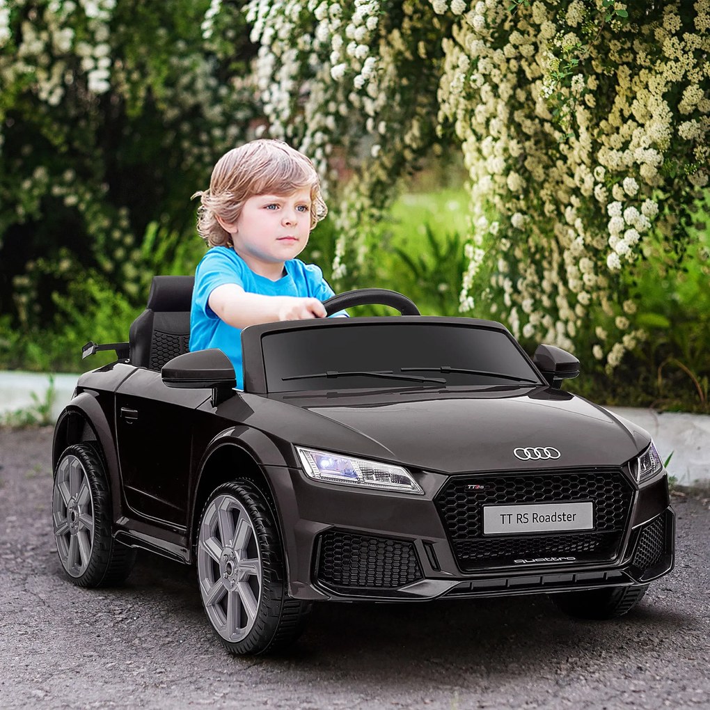 Macchina Elettrica per Bambini 12V con Licenza Audi TT Nero...