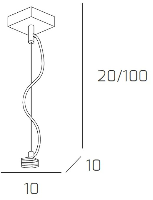 Sospensione Contemporanea Metropolitan Metallo Cromo Vetro Trasparente 1 Luce G9