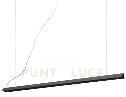 V-line sospensione led nero led 3000k 20w  1700 lm 110cm