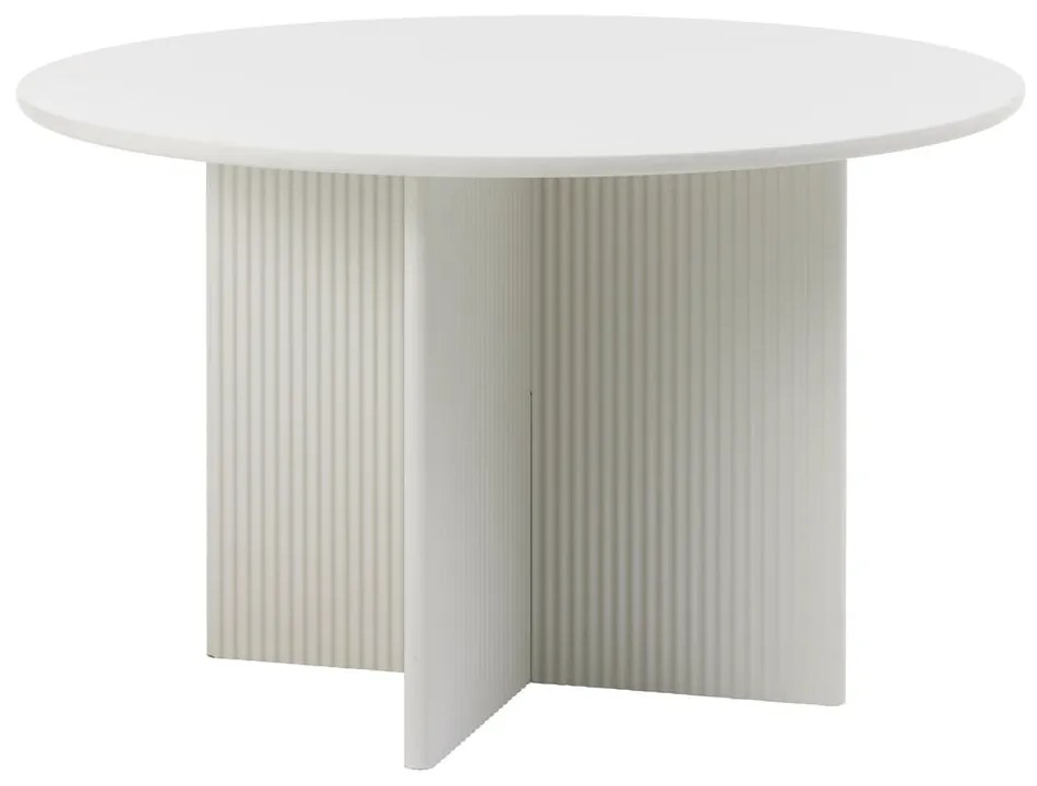 Tavolo da pranzo rotondo grigio chiaro ø 110 cm Palma - Unique Furniture