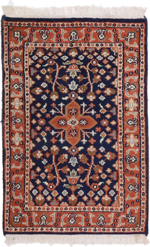 Persian Tappeto 60 x 90 (Indian) Annodato A Mano