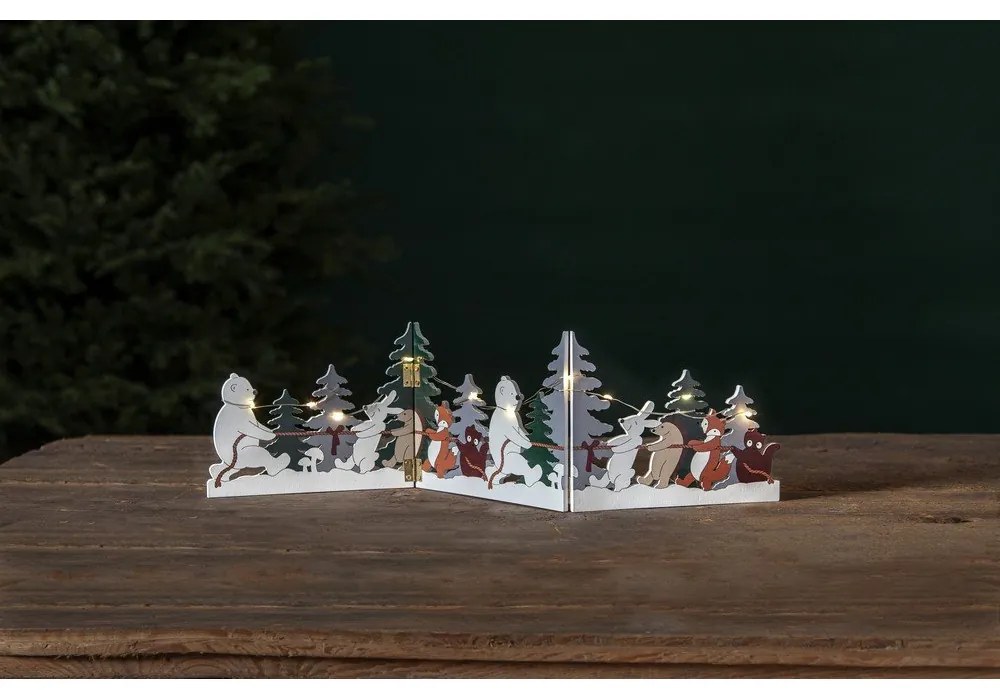 Decorazione luminosa con motivo natalizio Forest Friends - Star Trading