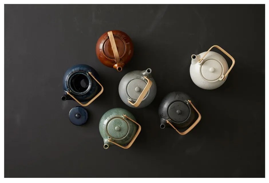 Teiera verde in ceramica con filtro 1,2 l Gastro Green – Bitz